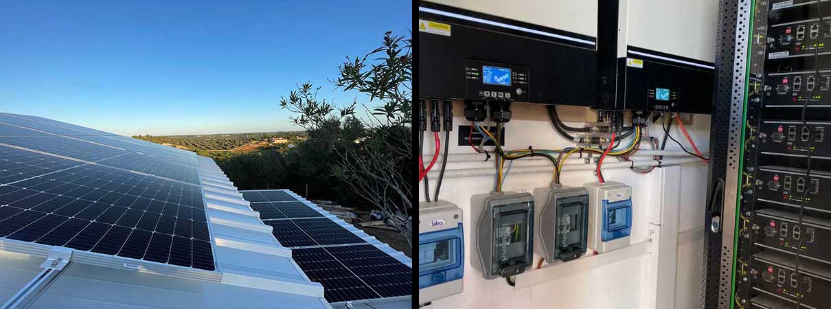 portimao solar panels install