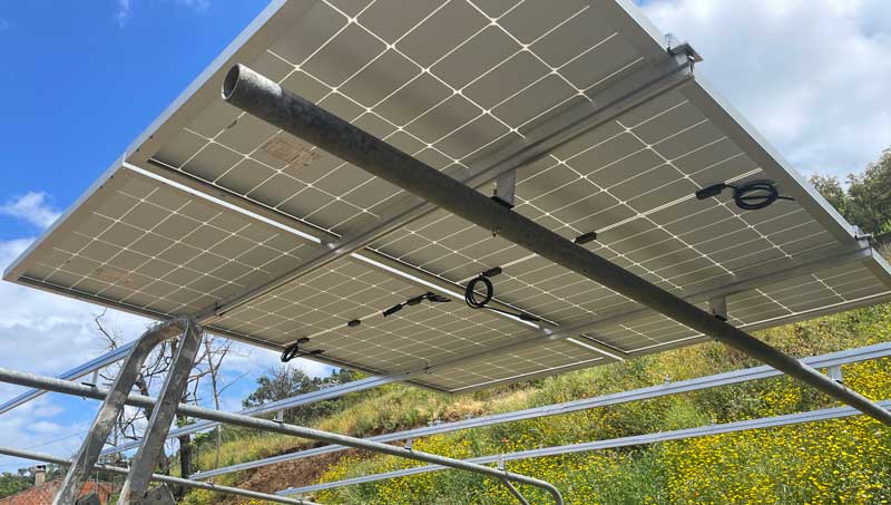 algarve off grid under solar panel monchique algarve solar